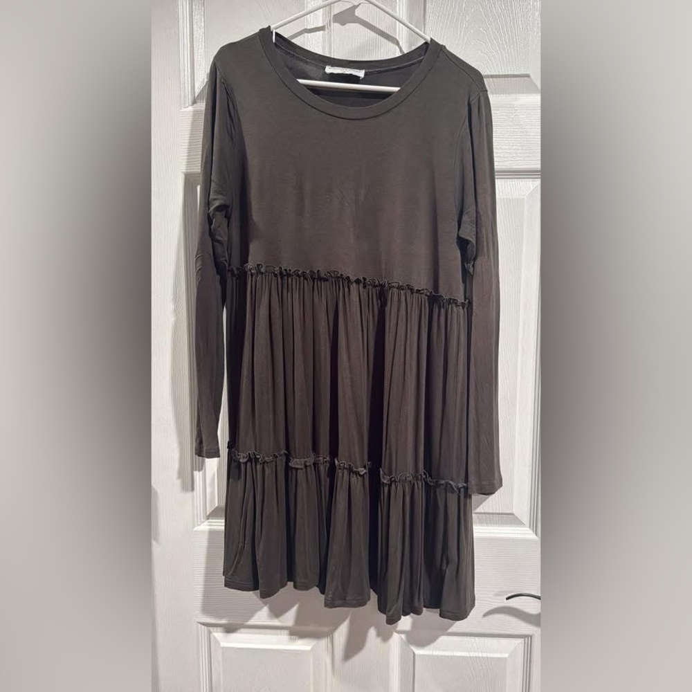 Long Sleeve Tiered Dress